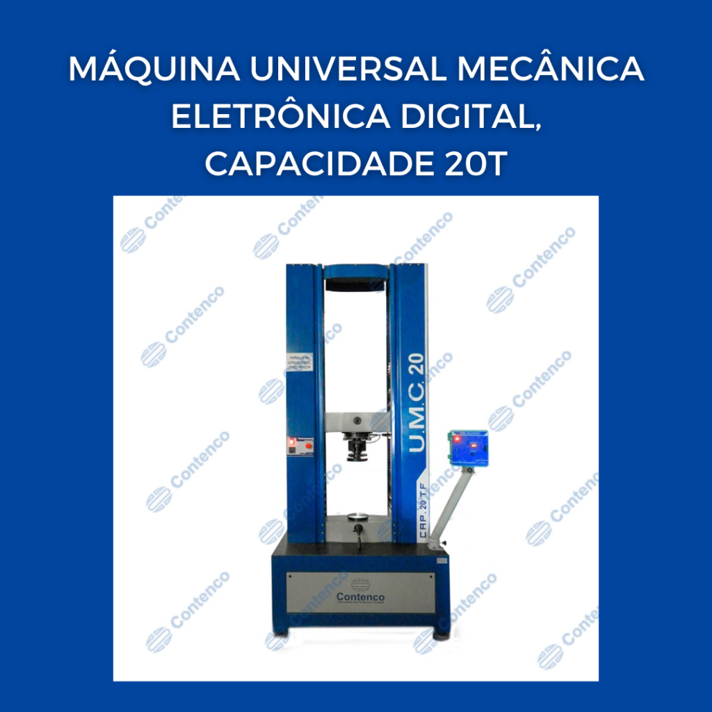 MÁQUINA UNIVERSAL MECÂNICA ELETRÔNICA DIGITAL, CAPACIDADE 20T

