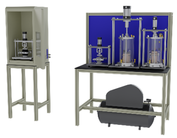 <strong>Ensaio Triaxial Dinâmico de Solos</strong>, Contenco